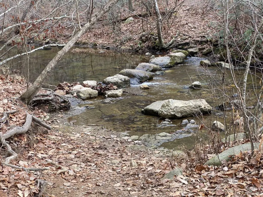 Water Crossing at Browns Gap Fire Road between Austin Mountain and Furnace Mountain Loop