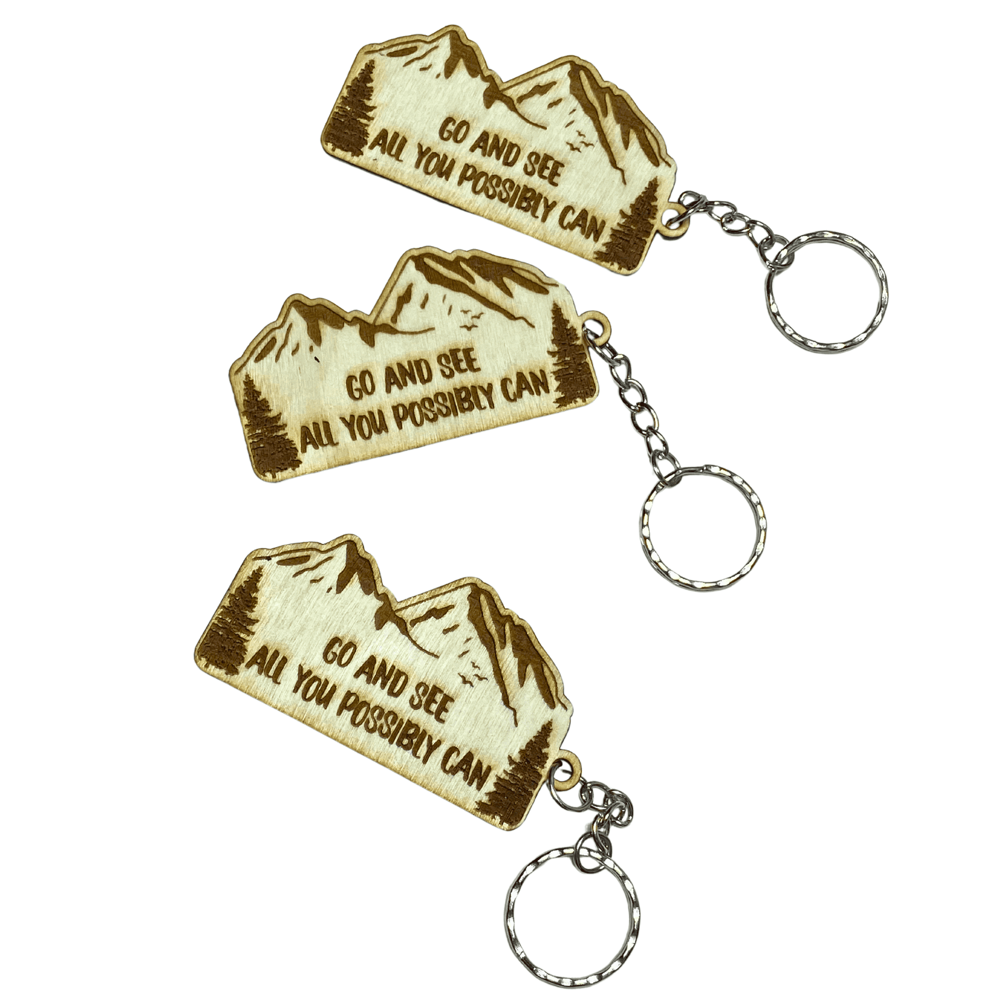 Go and See All You Possibly Can Keychain