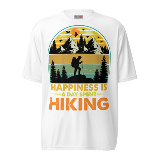 Happiness Is A Day Spent Hiking Unisex performance crew neck t-shirt - Image 5